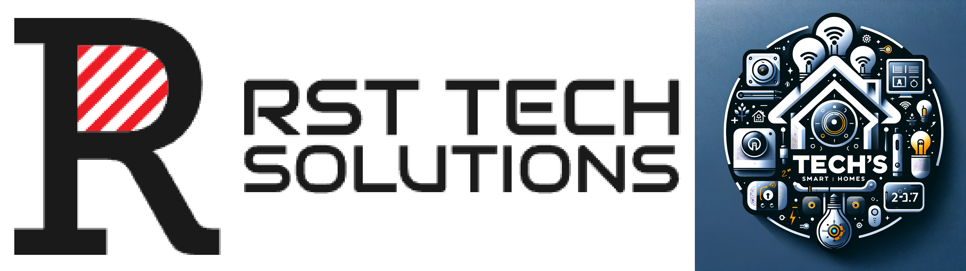 RST Tech Solutions and Techs Smart Homes Combined Logo